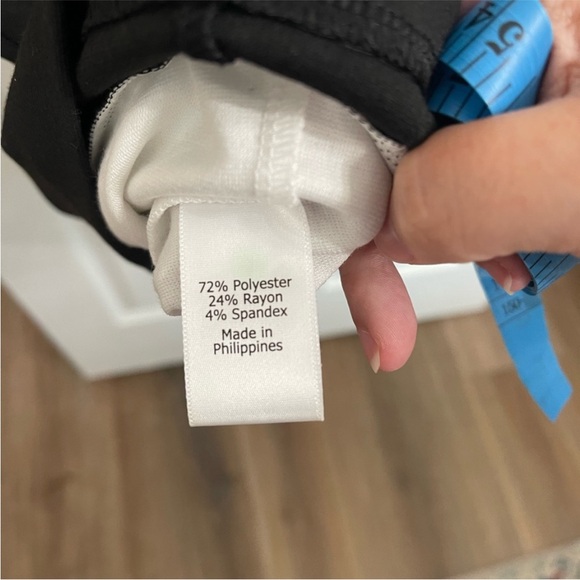 41 Hawthorne Stitch Fix A Line Shift Dress Career Color Block Black White Sz L - Picture 6 of 10